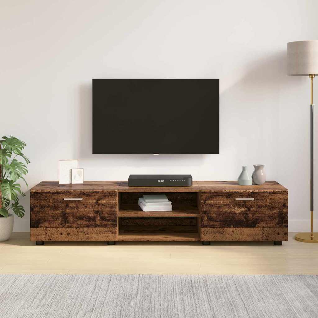 TV Cabinet with Shelf Old wood 150 x 39 x 30 cm Engineered wood